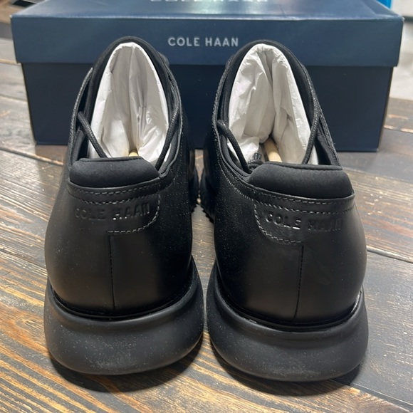 MENS COLE HAAN 2 ZEROGRAND LASER WINGTIP OXFORDS IN BLACK LEATHER - 14 main image 4